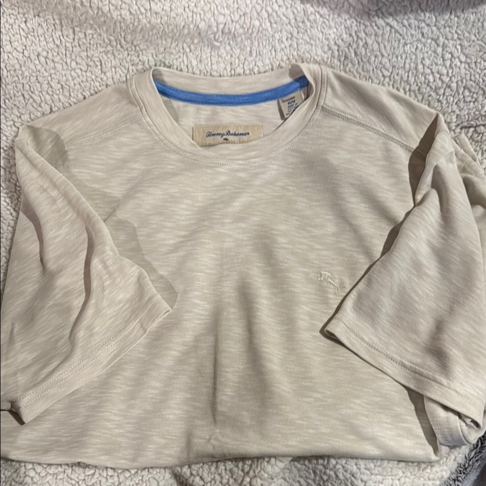 Tommy Bahama Cream Short Sleeve Tee
